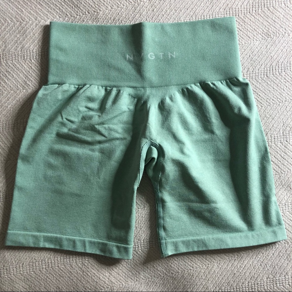 Nvgtn sage green shorts